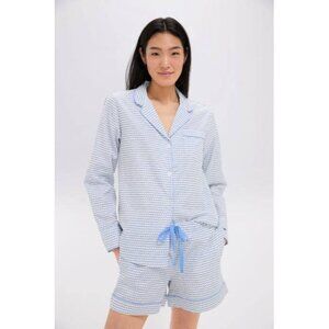 Petite Plume Women's La Mer Long Sleeve Short Set Size M